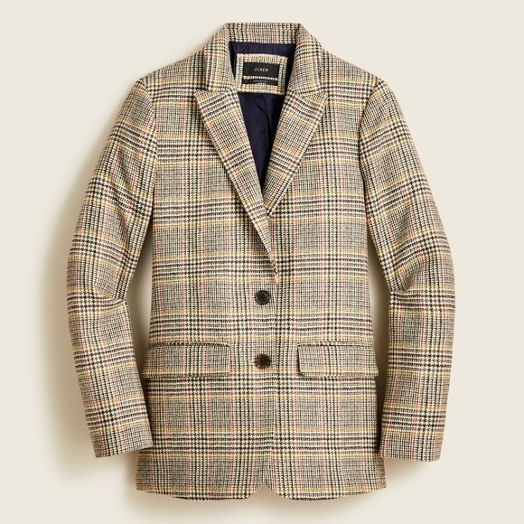 J. Crew Jackets & Blazers - J. Crew Somerset Blazer in Glen Plaid English Wool Tailored Fitted | women’s 6T